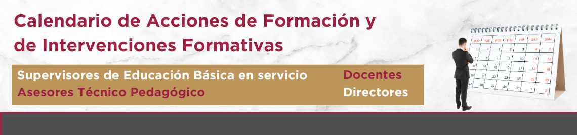 Calendario de acciones formativas